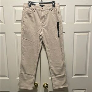 Banana Republic Beige Straight-Leg Jeans